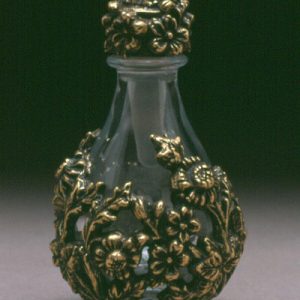 The Victorian Line of Tear Bottles Clear with Brass
