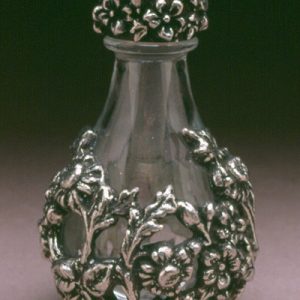 The Victorian Line of Tear Bottles Clear with Pewter